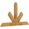 Ekena Millwork Saratoga Rough Sawn Timber Gable Bracket, Western Red Cedar, 48"W x 28"H x 2"D x 4"F, 14/12 Pitch GBW048X28X0204SAR00RWR - alternate 3